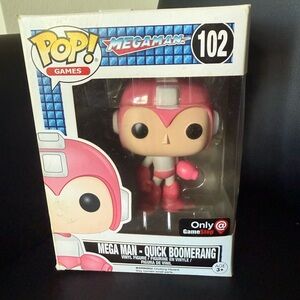 Funko Pop Mega Man Pink and White Figure